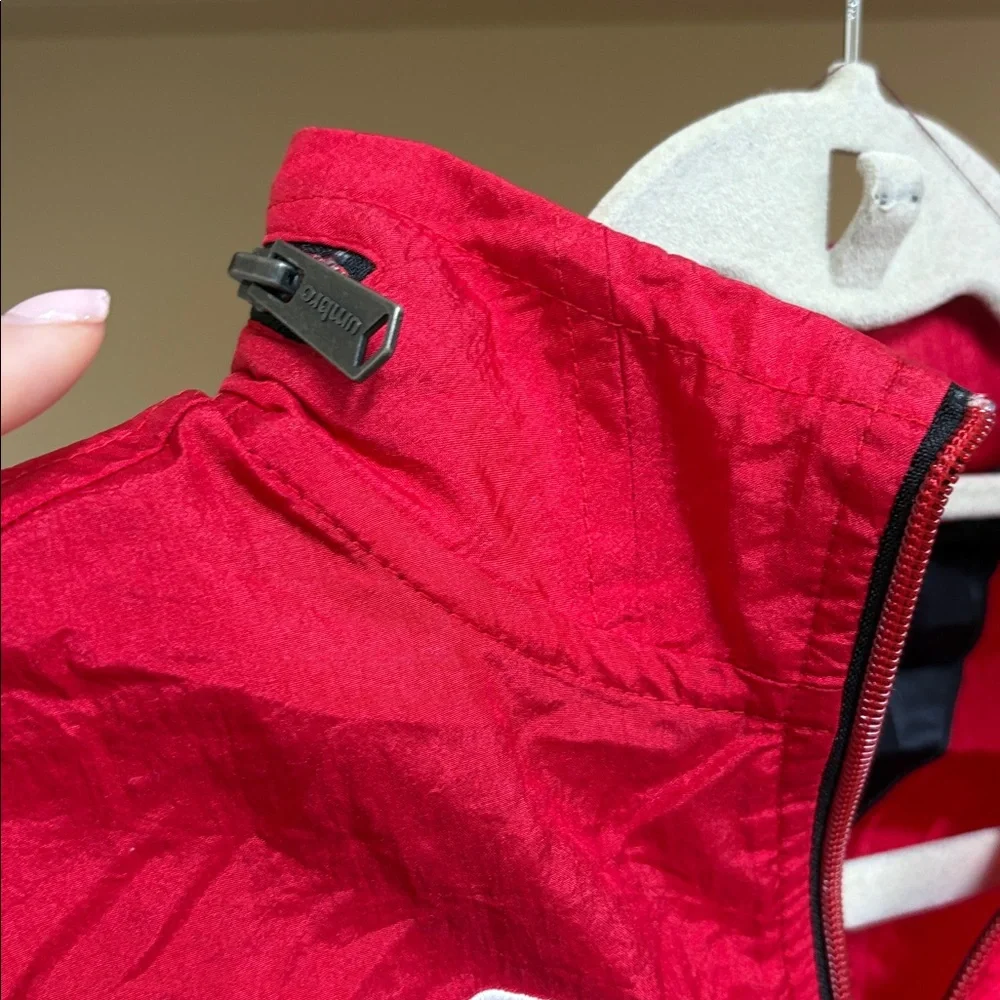 NWT Umbro Kids Red Nylon 1/4 Zip Jacket‎ Size Small-8